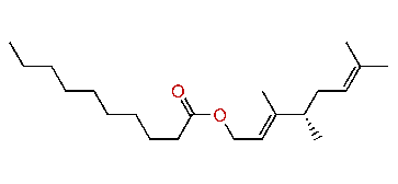 (E)-2,(4S)-3,4,7-Trimethyl-2,6-octadienyl decanoate